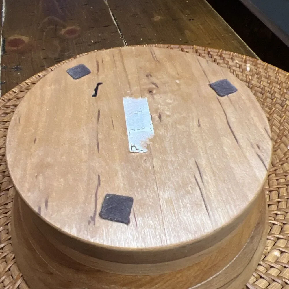 Vintage Small Handmade Wood Bowl Signed Layers Woods